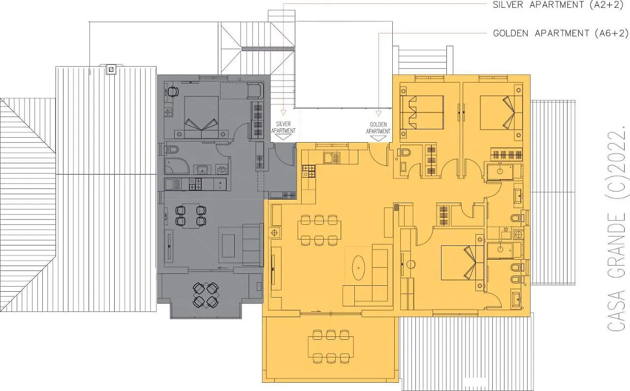 Casa Grande - Violette, Silver And Golden Apartments With Park And Sea View Labin  Croatia